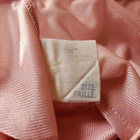 Vintage 70s Blush Pink Empire Waist Slip Nightgown Dress S - Picture 13 of 13